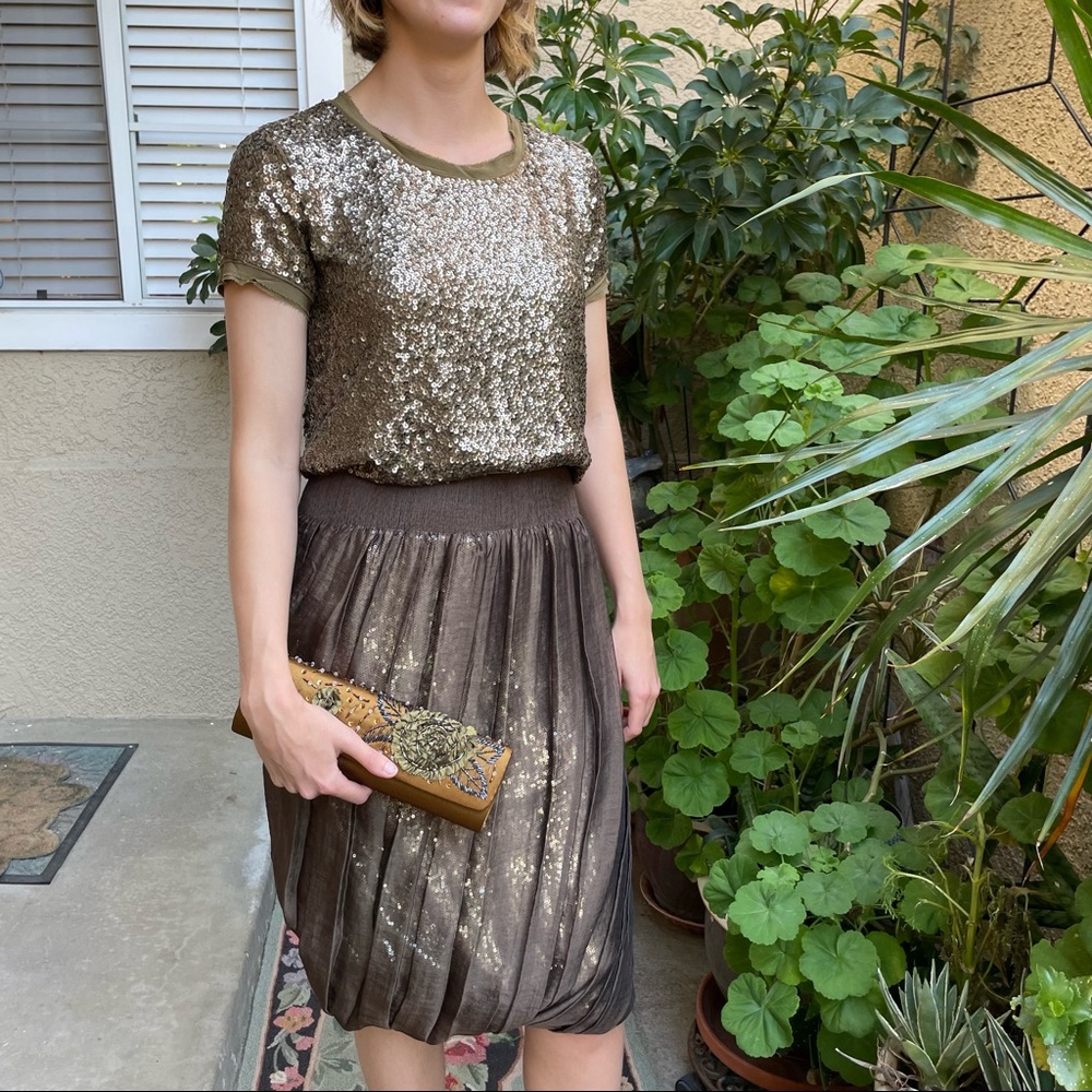 New vintage bronze satin purse/clutch - Picture 16 of 16